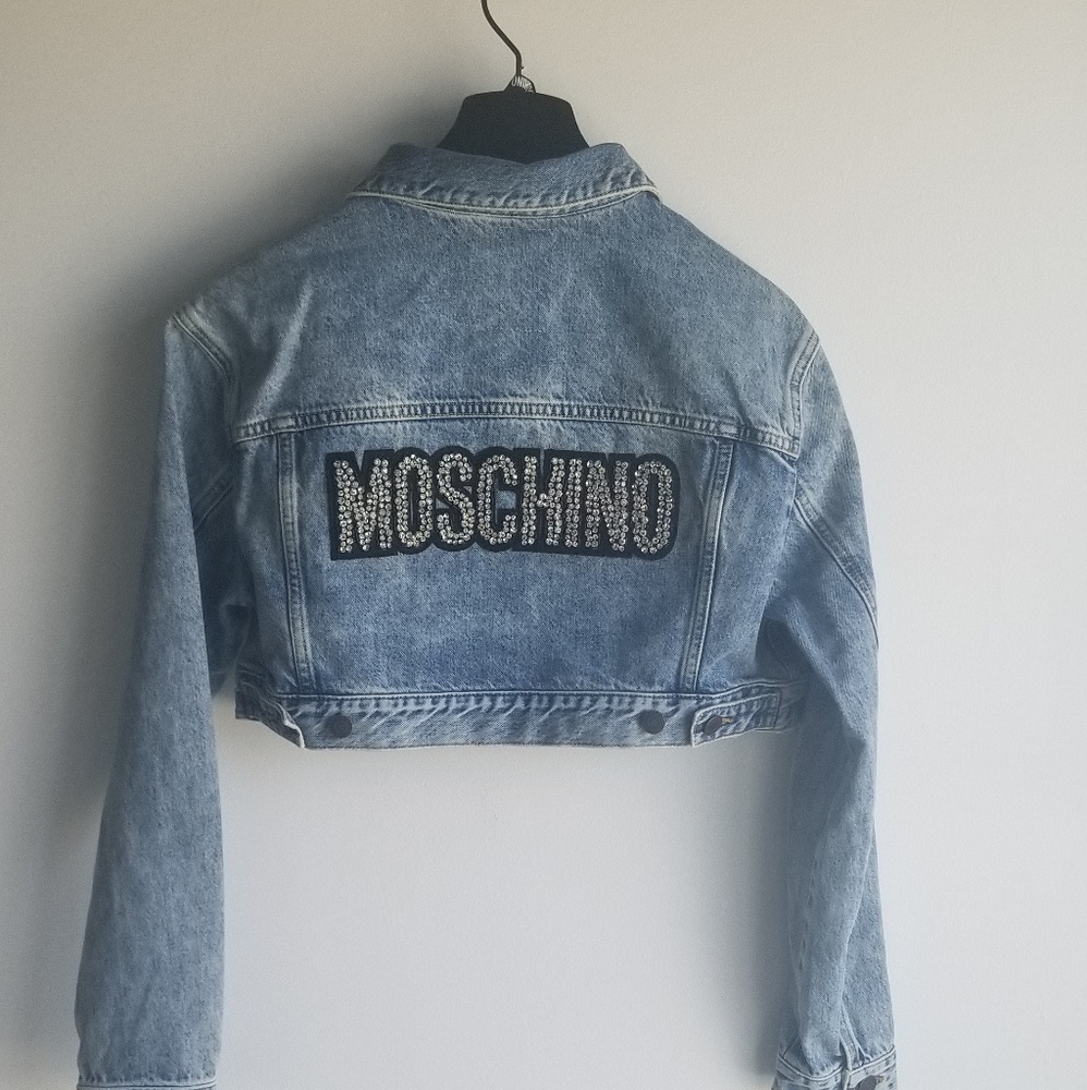 Moschino x H&M Short Rhinestone Denim Jacket